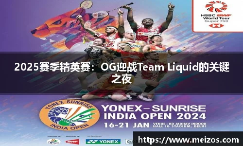 2025赛季精英赛：OG迎战Team Liquid的关键之夜